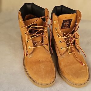 Timberland Kids Tan Lace-Up Boots